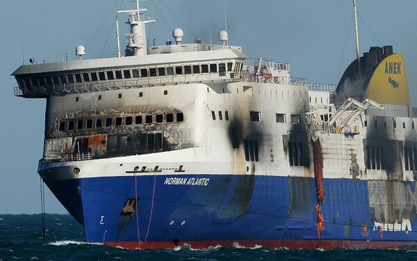 Απανθρακωμένο πτώμα βρέθηκε στο Norman Atlantic