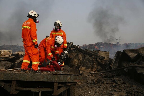 Κίνα: 85 οι νεκροί των εκρήξεων της Τιαντζίν