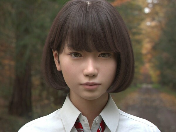 Αυτή η γιαπωνέζα μαθήτρια δείχνει πέρα για πέρα αληθινή, αλλά δεν είναι