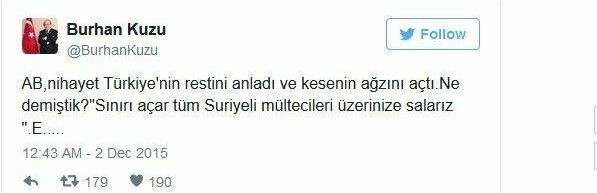 Σύμβουλος Ερντογάν: Απειλήσαμε την Ε.Ε. με τους πρόσφυγες και έπιασε...