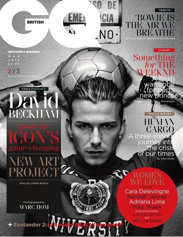 Ο David Beckham σε 5 διαφορετικά εξώφυλλα για το GQ