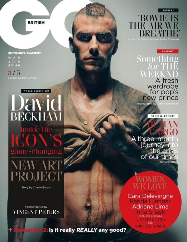 Ο David Beckham σε 5 διαφορετικά εξώφυλλα για το GQ