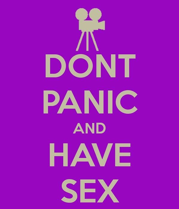 Don't panic and have sex!