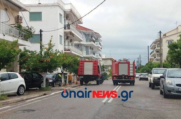 Πλημμύρες από μπουρίνια στο Μεσολόγγι