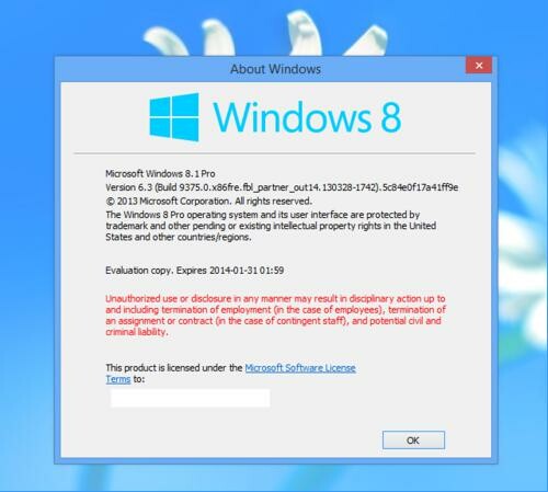 Windows 8.1 θα ονομάζεται το επόμενο λειτουργικό σύστημα της Microsoft