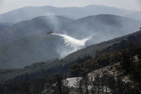 Συνεχείς αναζωπυρώσεις και μεγάλες εστίες στα Δερβενοχώρια