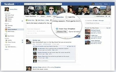 To Dropbox ενσωματώνεται στα Facebook groups