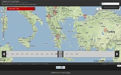 Όλες οι μάχες της ανθρωπότητας σε έναν online παγκόσμιο χάρτη