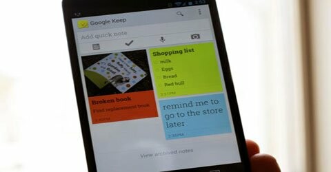 Google Keep, νέα εφαρμογή για σημειώσεις