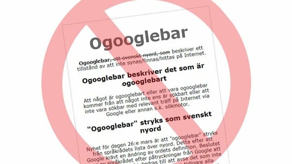 «Οgooglebar»: Η νέα σουηδική λέξη που δεν άρεσε στην Google