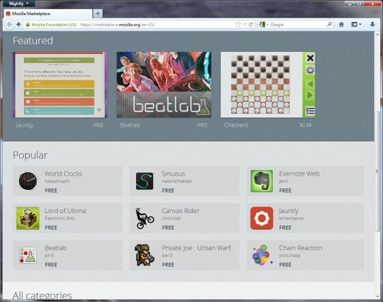 Σε λειτουργία το Mozilla Marketplace