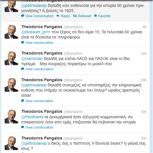 «Μπορεί τόσο εύκολα ο κάθε Τσο... -με συγχωρείτε- Τσίπρας να λοιδορεί ιστορικά ονόματα;»