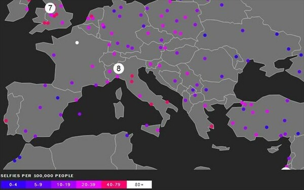 Η Αθήνα στη λίστα των 100 πόλεων με τις περισσότερες «selfies»