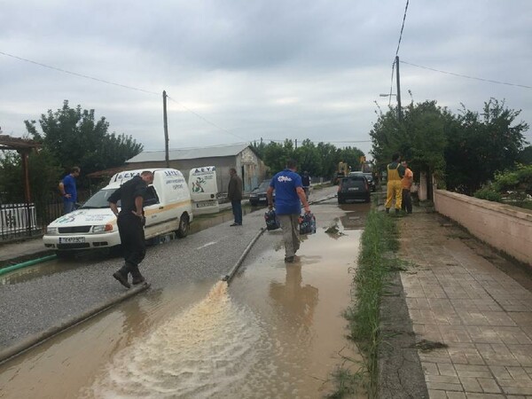 Τρίκαλα: Πρόσφυγες από τη Συρία βοήθησαν στη διανομή νερού σε κατοίκους πλημμυρισμένων χωριών