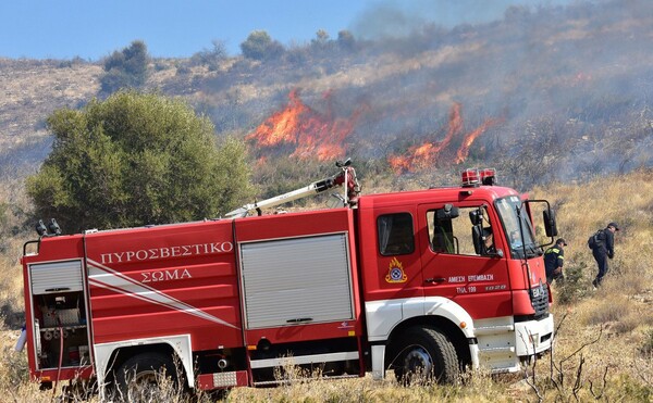 Υπό μερικό έλεγχο η φωτιά στη νότια Εύβοια