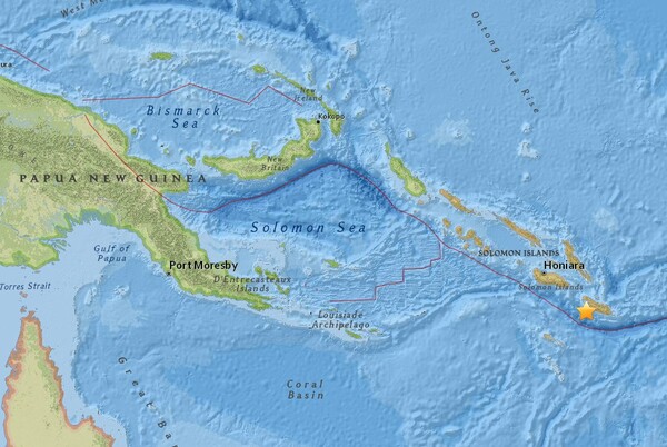 Ισχυρότατος σεισμός 7,7 ρίχτερ στις νήσους Σολομώντα - Προειδοποίηση για τσουνάμι