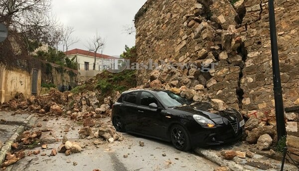 Κατέρρευσε ενετικό μνημείο στην παλιά πόλη στα Χανιά