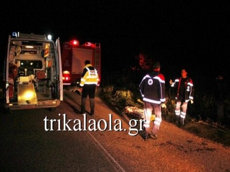 Νεκρός σε τροχαίο 27χρονος στα Τρίκαλα