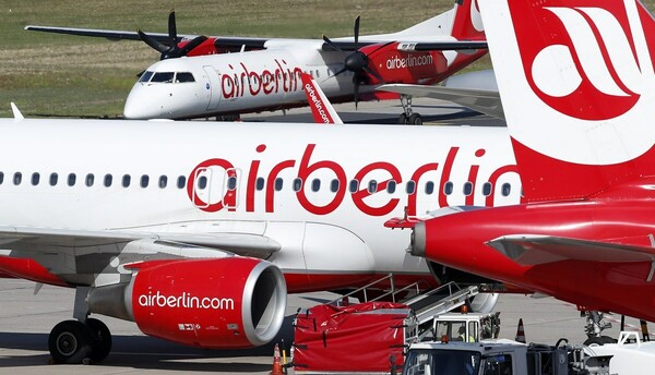 Σε διαδικασία πτώχευσης η Air Berlin- «Άγνοια» δηλώνει το Βερολίνο