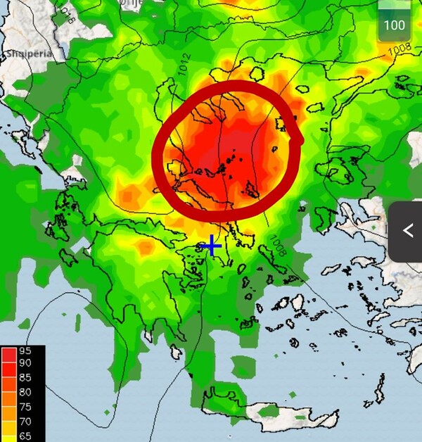 Ισχυρή κακοκαιρία και εκατοντάδες κεραυνοί σε λίγες ώρες στην Ελλάδα