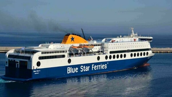 Στην Ίο μεταφέρθηκαν 205 επιβάτες του Blue Star Patmos που παρουσίασε εισροή υδάτων