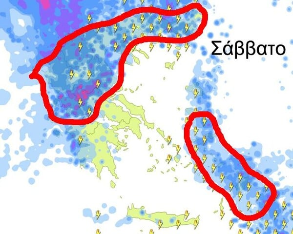 Ισχυρό βαρομετρικό χαμηλό θα πλήξει τη χώρα το Σάββατο - Καταιγίδες, χιόνια και θυελλώδεις άνεμοι