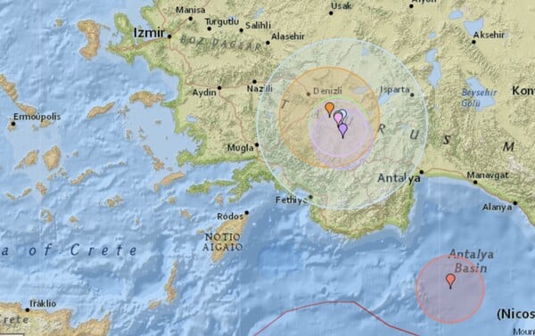 Σεισμός 4,9 Ρίχτερ στην Τουρκία - Ταρακουνήθηκαν τα Δωδεκάνησα