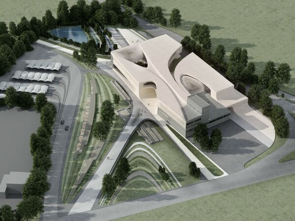Η φουτουριστική πρόταση της αρχιτεκτονικής ομάδας της Ζάχα Χαντίντ για το Αρχαιολογικό Μουσείο Σπάρτης