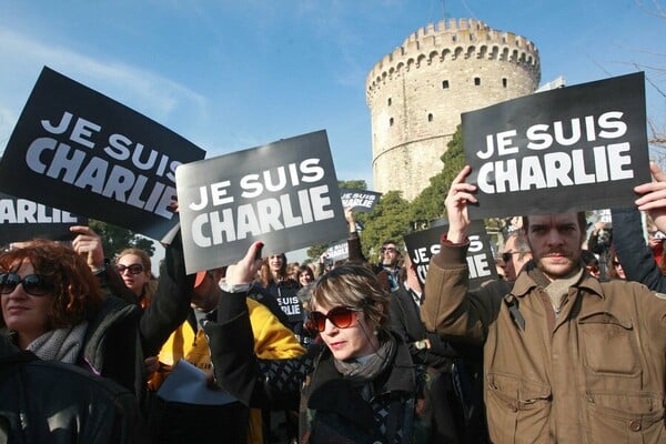 ''Je Suis Charlie'' σε Αθήνα και Θεσσαλονίκη