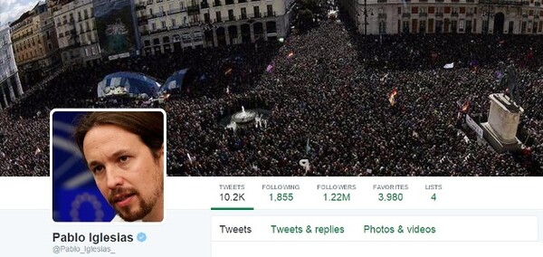 Ο Iglesias των Podemos κατέβασε απ' το Twitter τη φωτογραφία με τον Τσίπρα