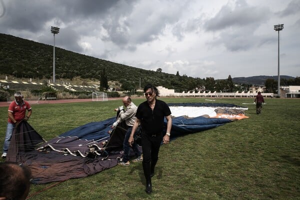 Ο Ψινάκης (σχεδόν) πετάει με αερόστατο για Θεσσαλονίκη