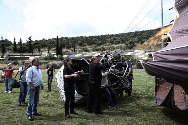 Ο Ψινάκης (σχεδόν) πετάει με αερόστατο για Θεσσαλονίκη