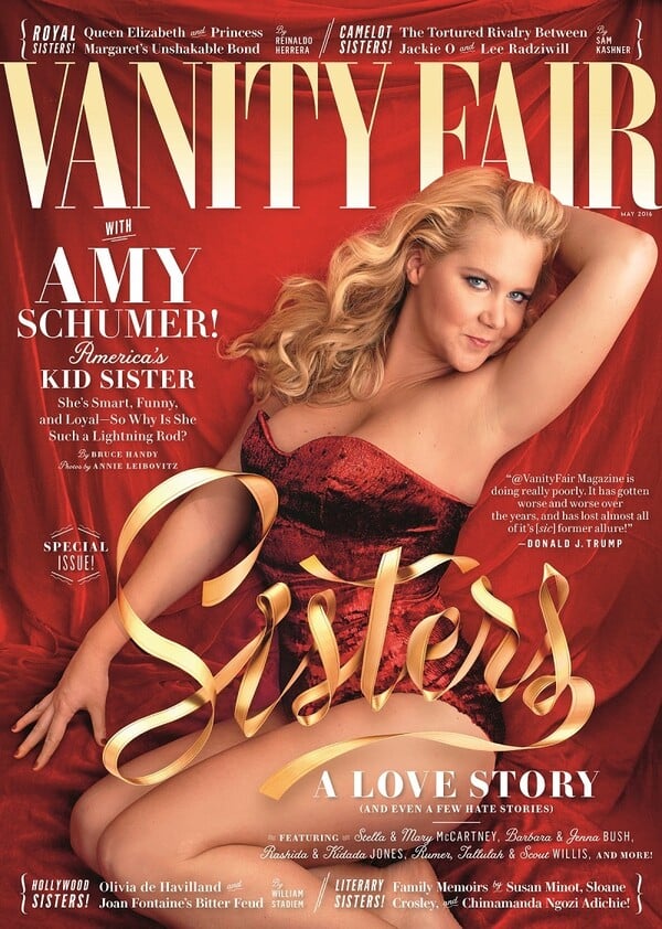 Η ανατρεπτική Amy Schumer γίνεται εξώφυλλο στο Vanity Fair και ζήτησε να φωτογραφηθεί χωρίς εσώρουχο