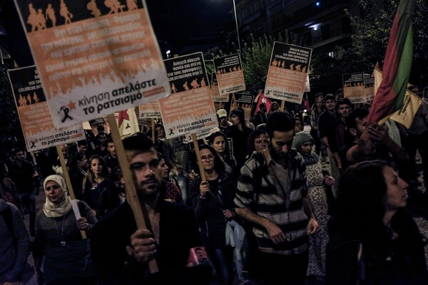 Με αντιπολεμικά συνθήματα ολοκληρώθηκε η πορεία αλληλεγγύης για τους πρόσφυγες