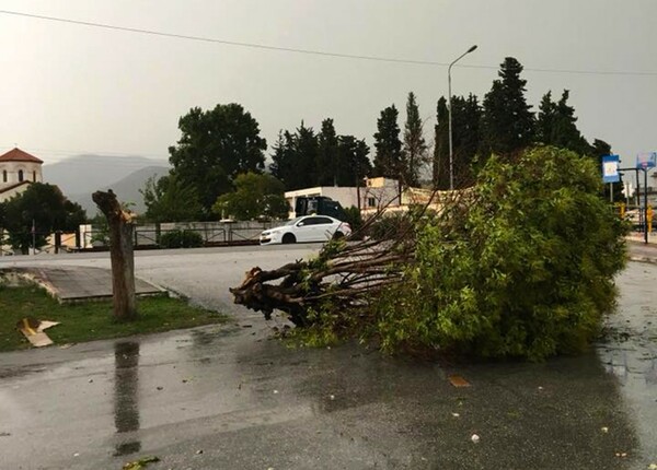 Εκτεταμένες ζημιές και προβλήματα από την κακοκαιρία που έπληξε ανατολική Μακεδονία και Ξάνθη