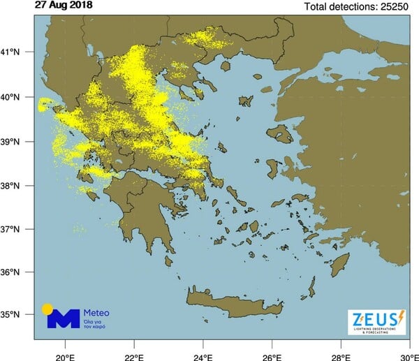 Μετά από 30.000 κεραυνούς το καλοκαίρι επιστρέφει - Πού θα έχουμε την περισσότερη ζέστη