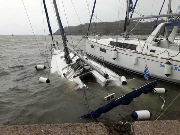 Μεγάλες καταστροφές στην Πελοπόννησο από το πέρασμα του κυκλώνα (ΦΩΤΟΓΡΑΦΙΕΣ & ΒΙΝΤΕΟ)