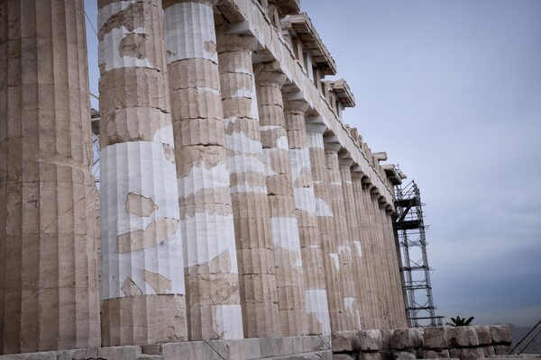 Η αποκατάσταση του Παρθενώνα - Εντυπωσιακές φωτογραφίες από τις εργασίες στην Ακρόπολη