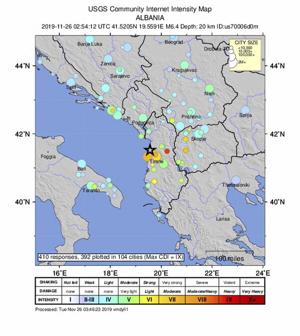 Σεισμός 6.4 Ρίχτερ στην Αλβανία: Νεκροί, τραυματίες και πολλές ζημιές - Στους δρόμους χιλιάδες πολίτες