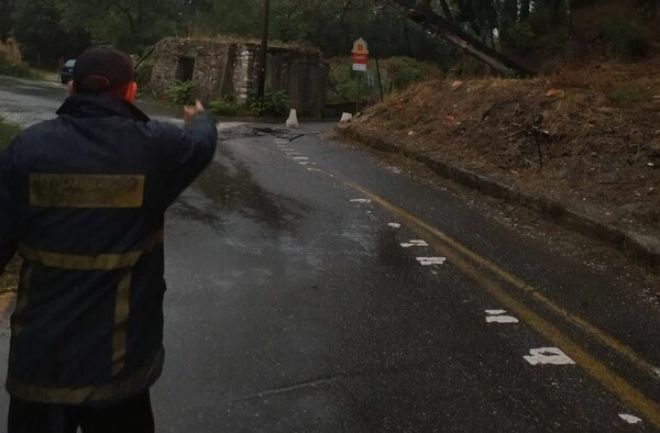 Κακοκαιρία στην Κέρκυρα: Πτώσεις δέντρων, «δεμένα» πλοία - Πλημμύρισε κέντρο υγείας