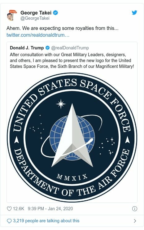 Γέλια στις ΗΠΑ με το νέο logo της Space Force που είναι «κλεμμένο» από το Star Trek