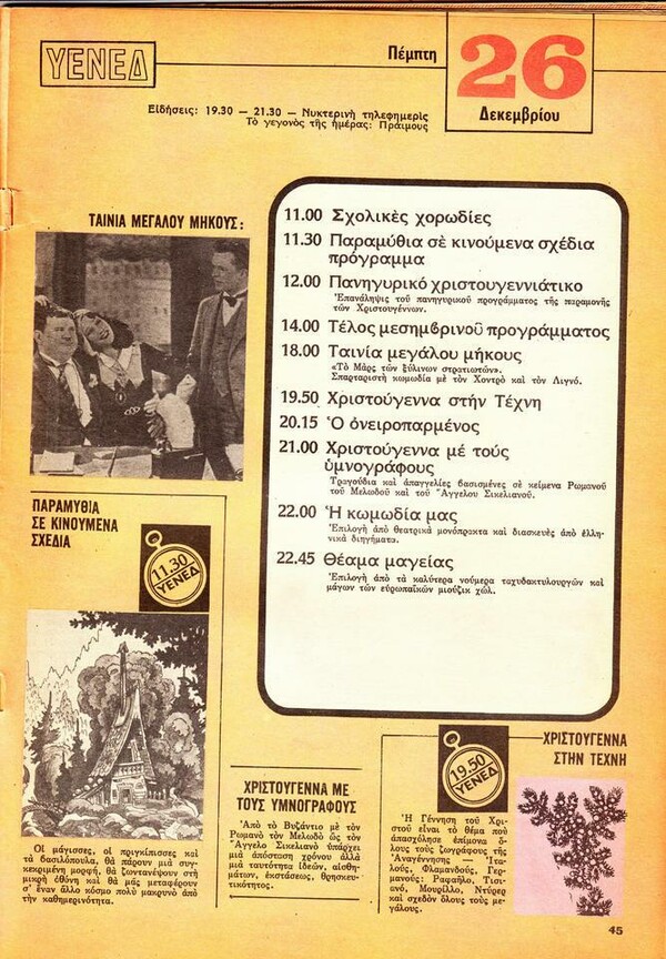 Τι έβλεπαν στην τηλεόραση μια εβδομάδα του 1974