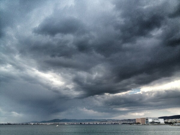 Thessaloniki on a cloudy day