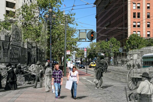 Σαν Φρανσίσκο 1906+2010: μετά το σεισμό + τώρα