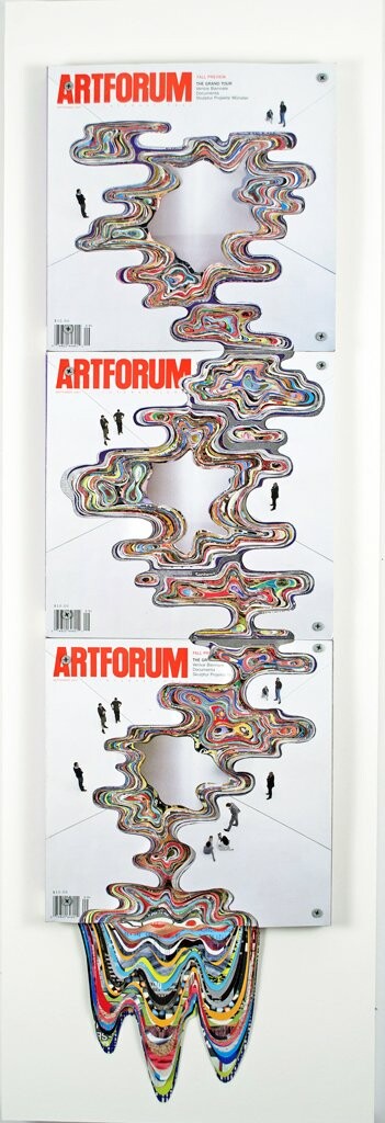 Η Francesca Pastine αποδομεί τεύχη του περιοδικού Artforum - φτιάχνοντας τέχνη