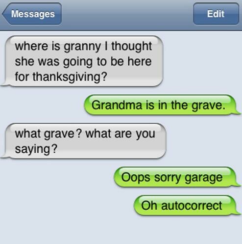 Damn you, autocorrect!