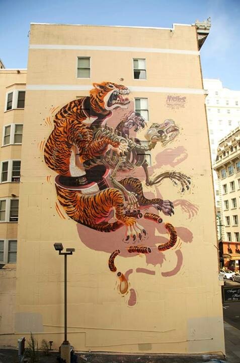 Nychos: Μαθήματα ανατομίας από τον street artist που λατρεύει να διαμελεί 