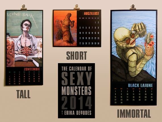 The Calendar of Sexy Monsters