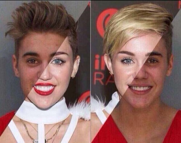 Ο Justin Bieber είναι η Miley Cyrus