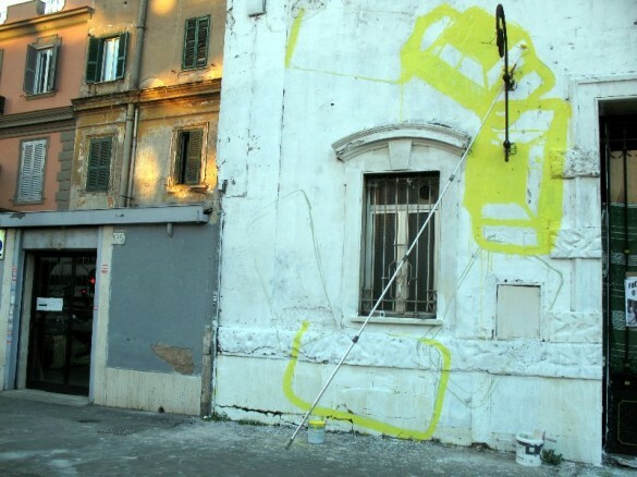 Ρώμη: Το έργο του Blu αφιερωμένο στον Αλέξη Γρηγορόπουλο